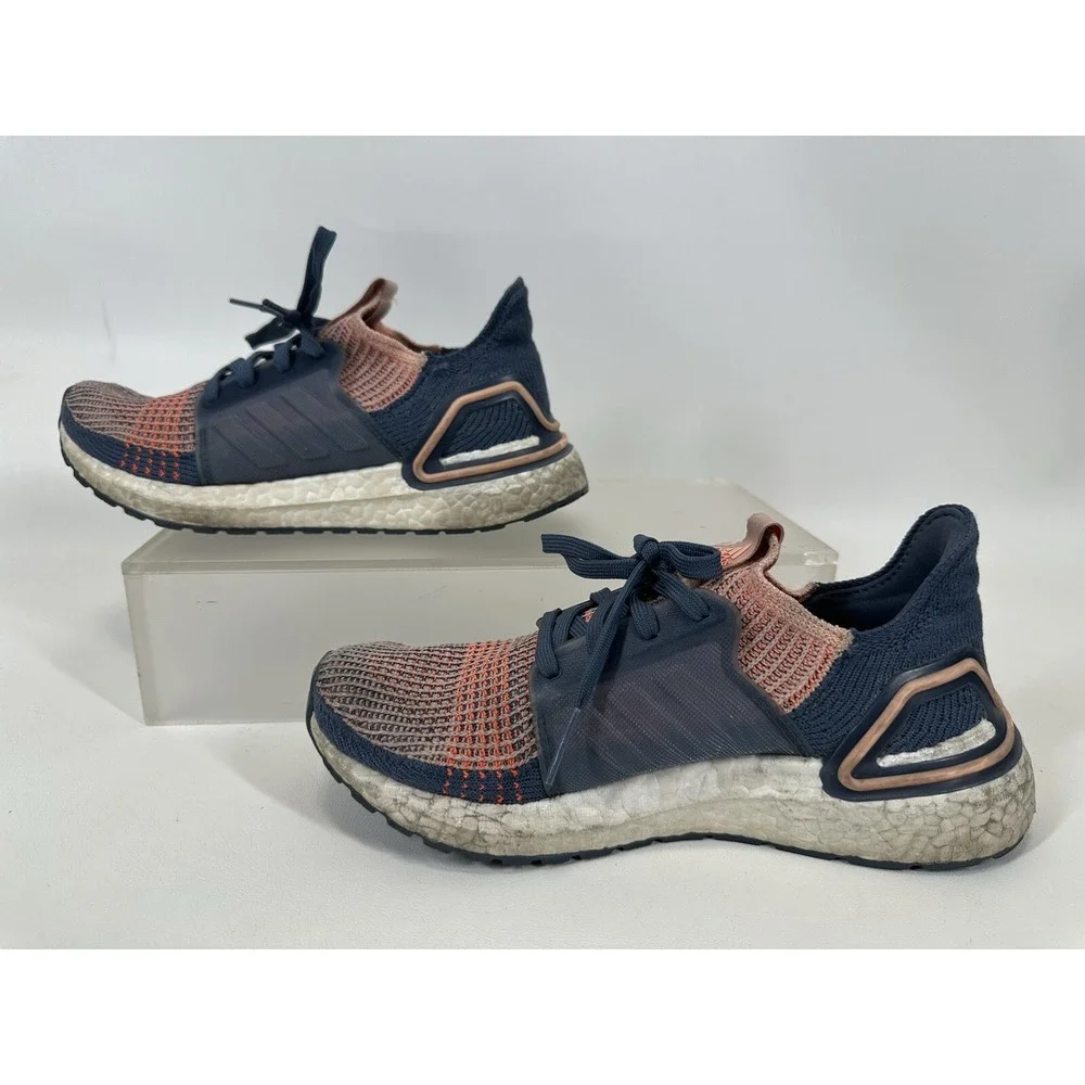 Adidas UltraBoost 19 Womens Size‎ 6 Blue Gray Pink Shoes G54013
